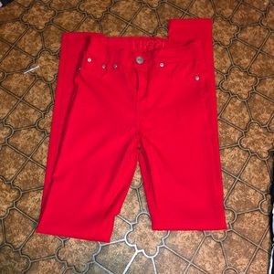 3/4 Rue 21 / Red Skinny Jeans